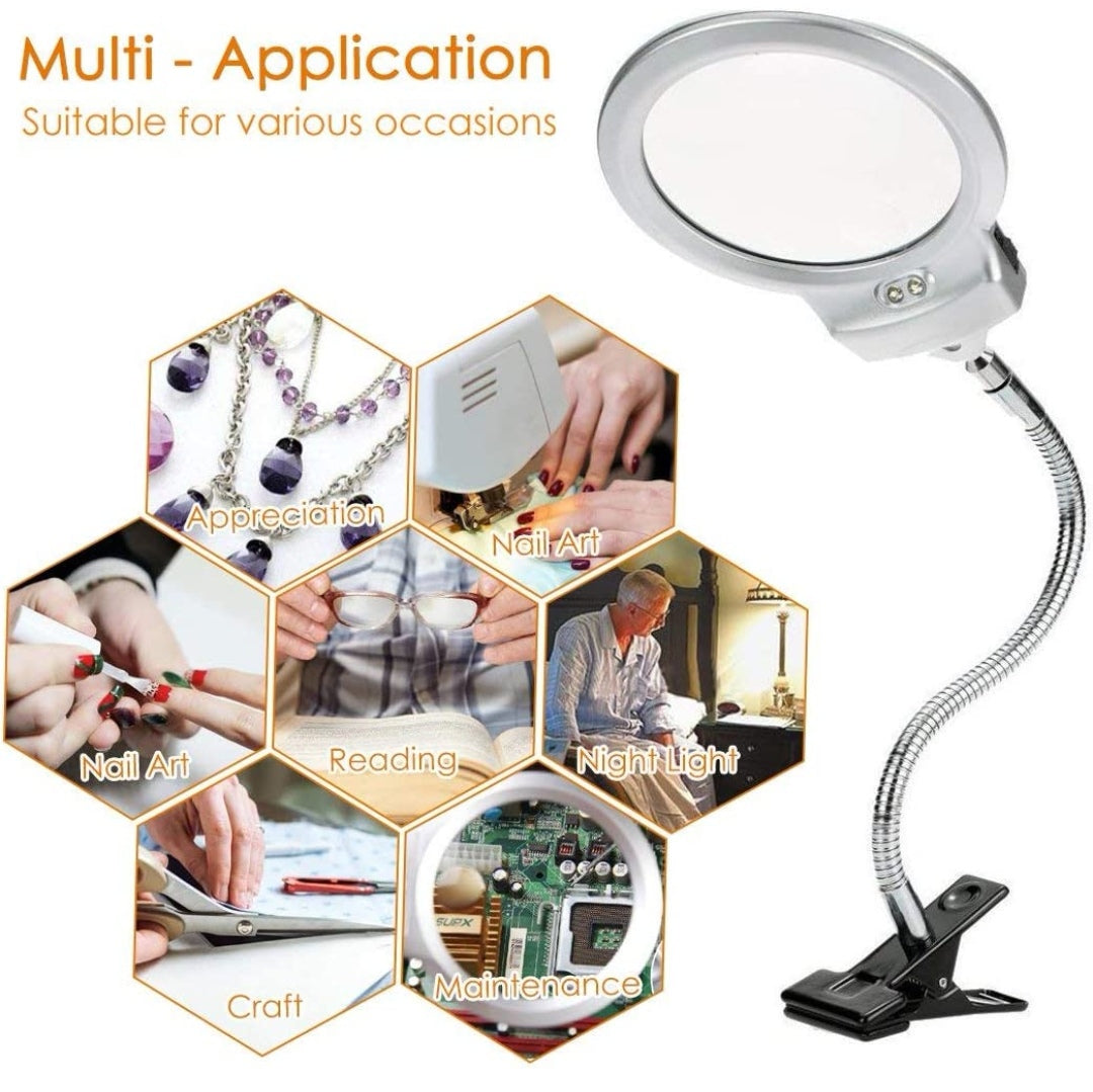 La lámpara lupa LED se puede utilizar en diversas situaciones de trabajo.