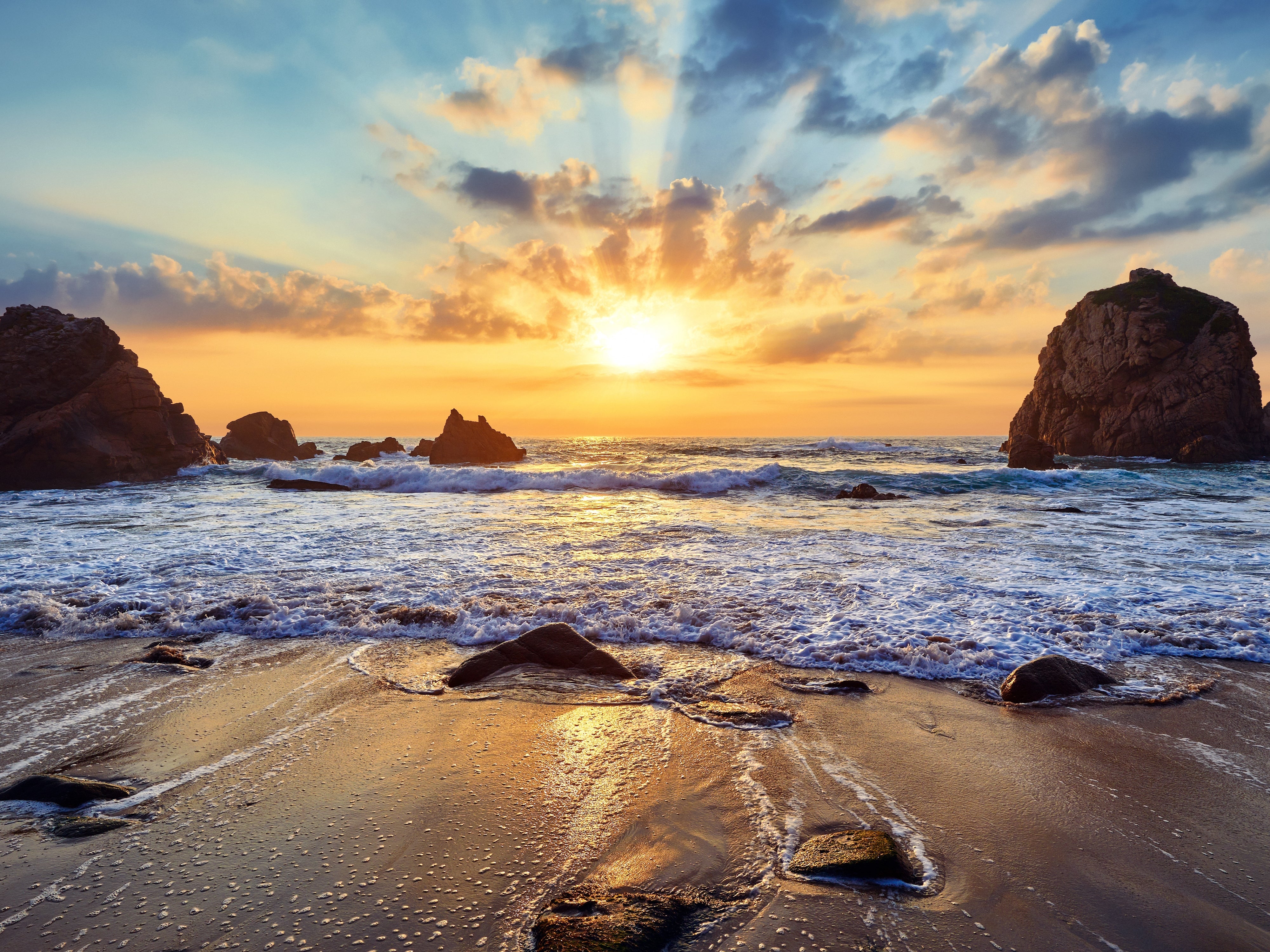 Una pintura de diamantes llamado 'Crepúsculo en el mar' - Meencantalapinturadediamantes