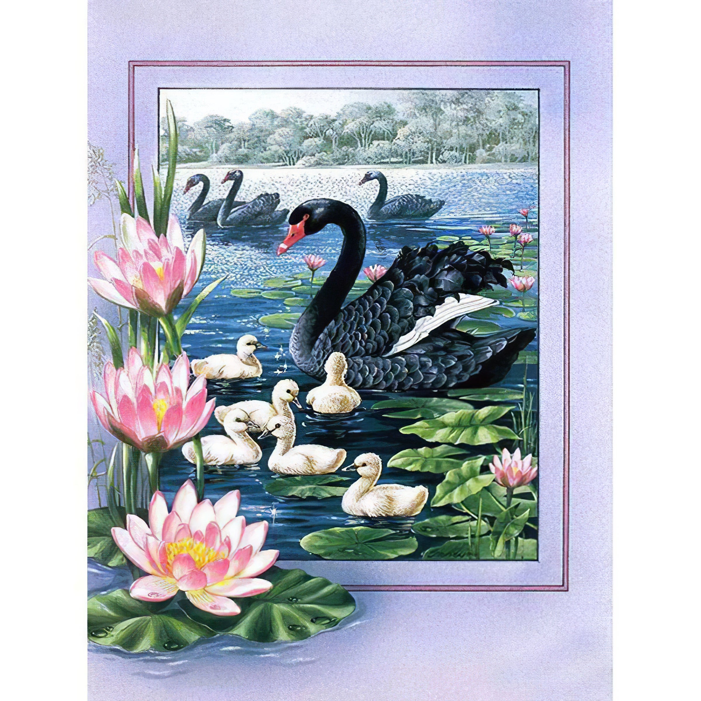 Una pintura de diamantes llamado 'Cisne negro' - Meencantalapinturadediamantes