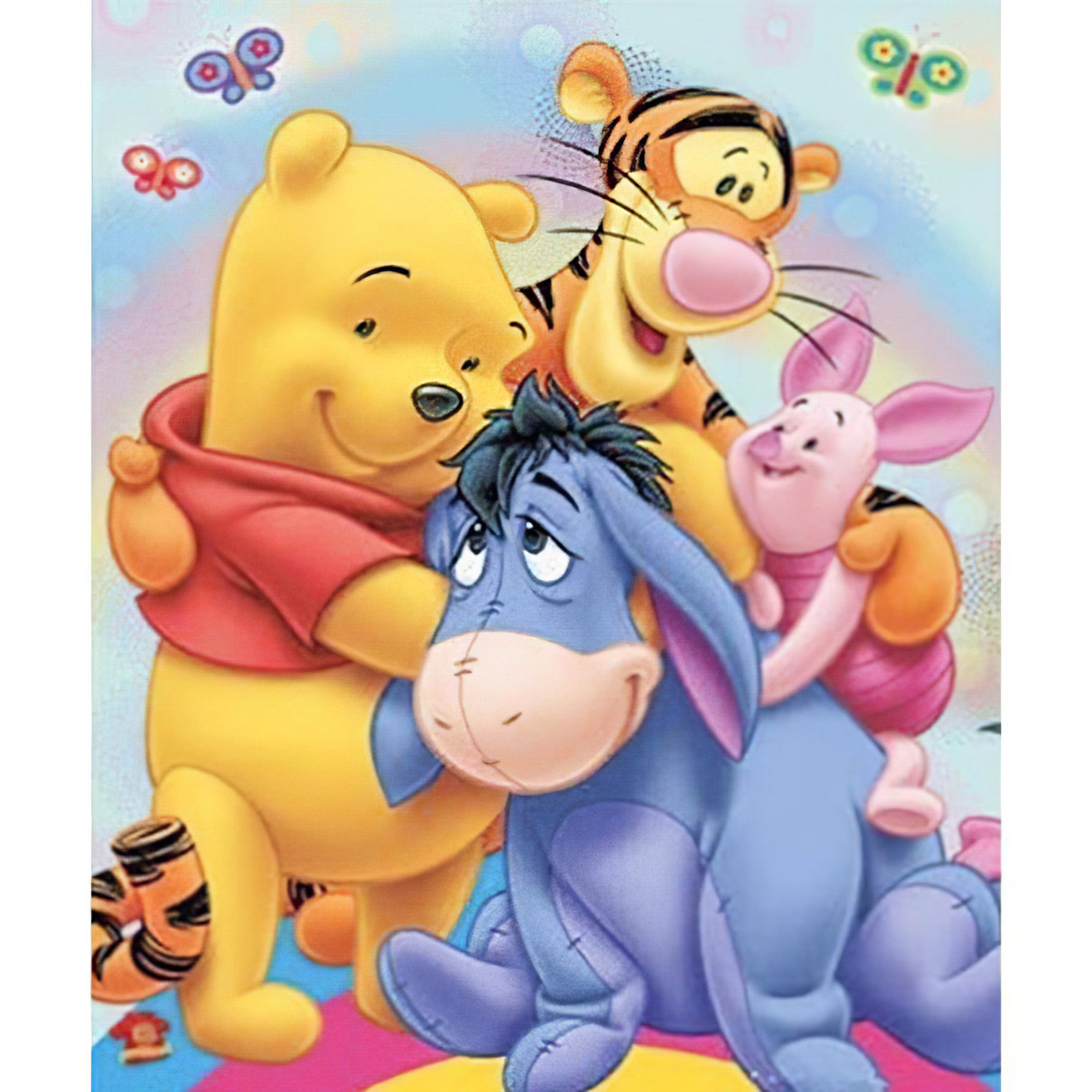 Una pintura de diamantes llamado 'La familia Winnie Pooh' - Meencantalapinturadediamantes