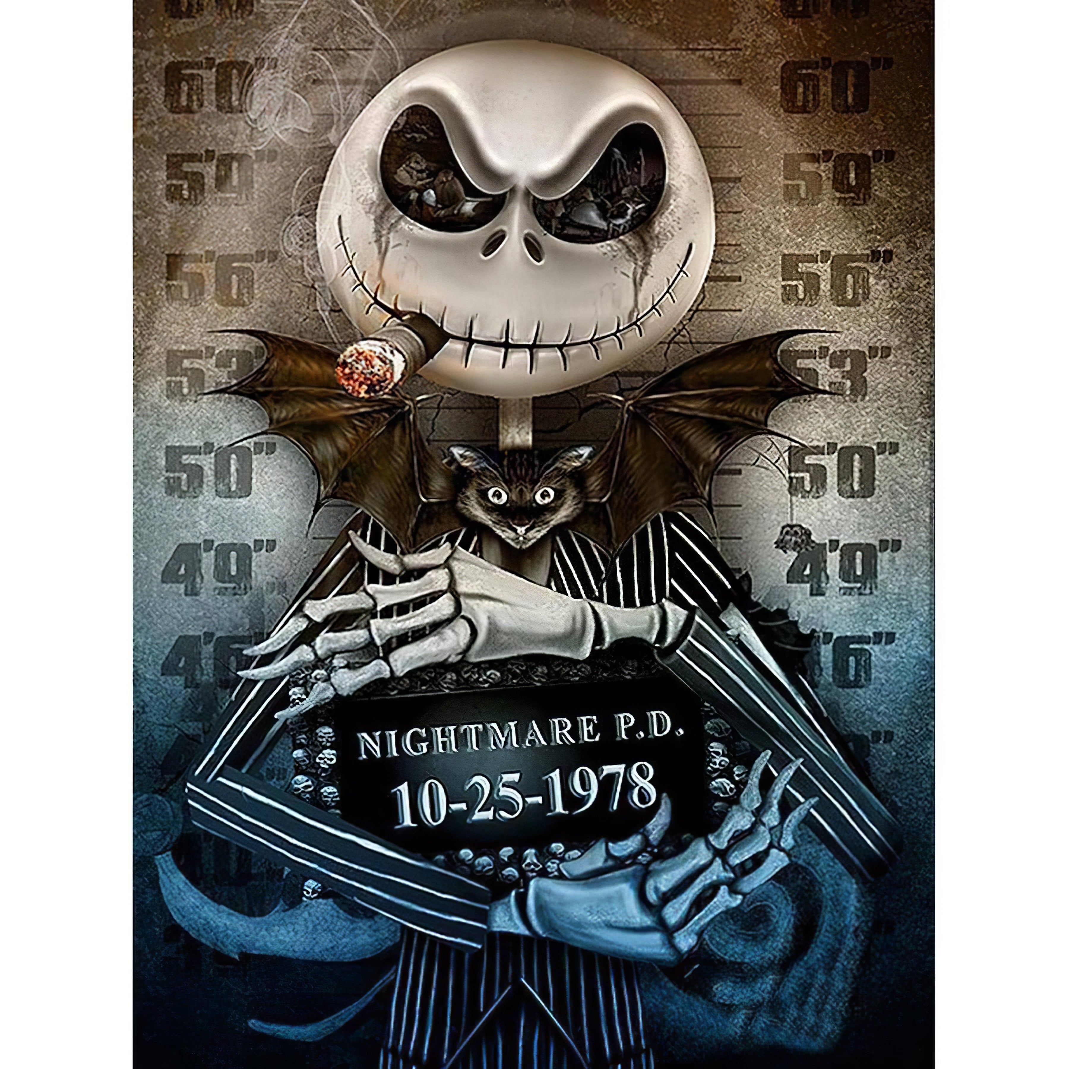 Una pintura de diamantes llamado 'Jack Nightmare' - Meencantalapinturadediamantes