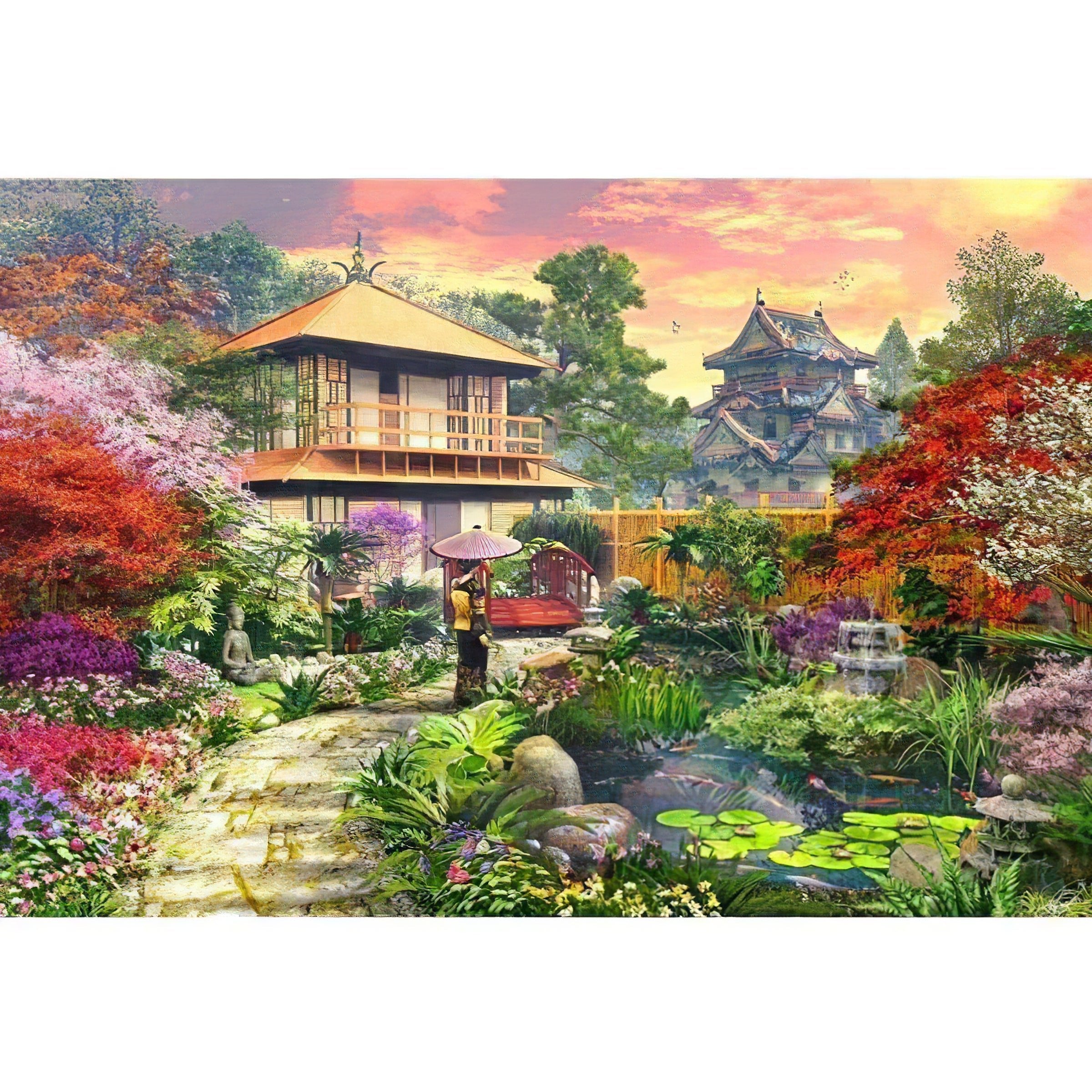 Una pintura de diamantes llamado 'Jardín japonés' - Meencantalapinturadediamantes