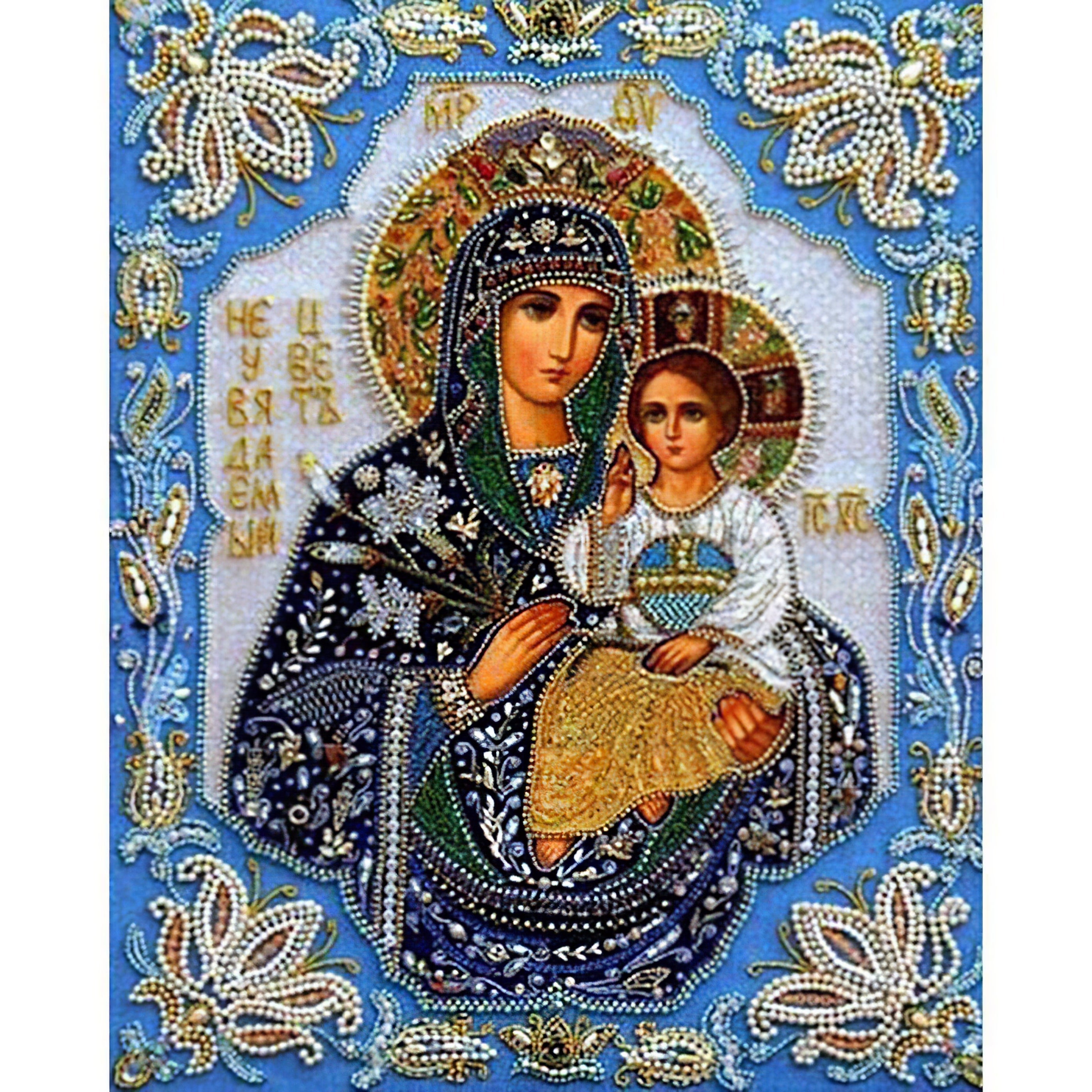 Una pintura de diamantes llamado 'Niño Jesús cristiano' - Meencantalapinturadediamantes