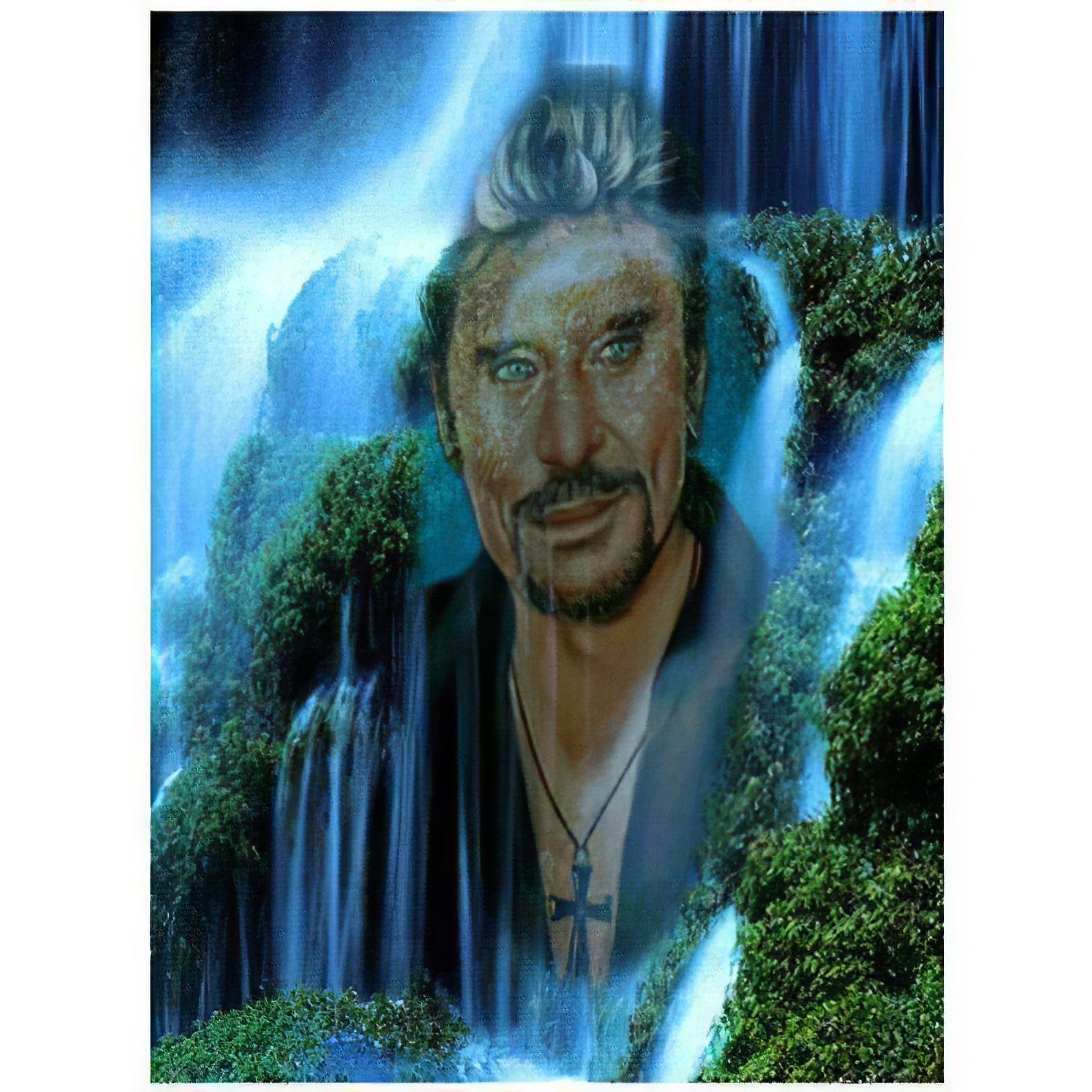 Una pintura de diamantes llamado 'Johnny Hallyday' - Meencantalapinturadediamantes