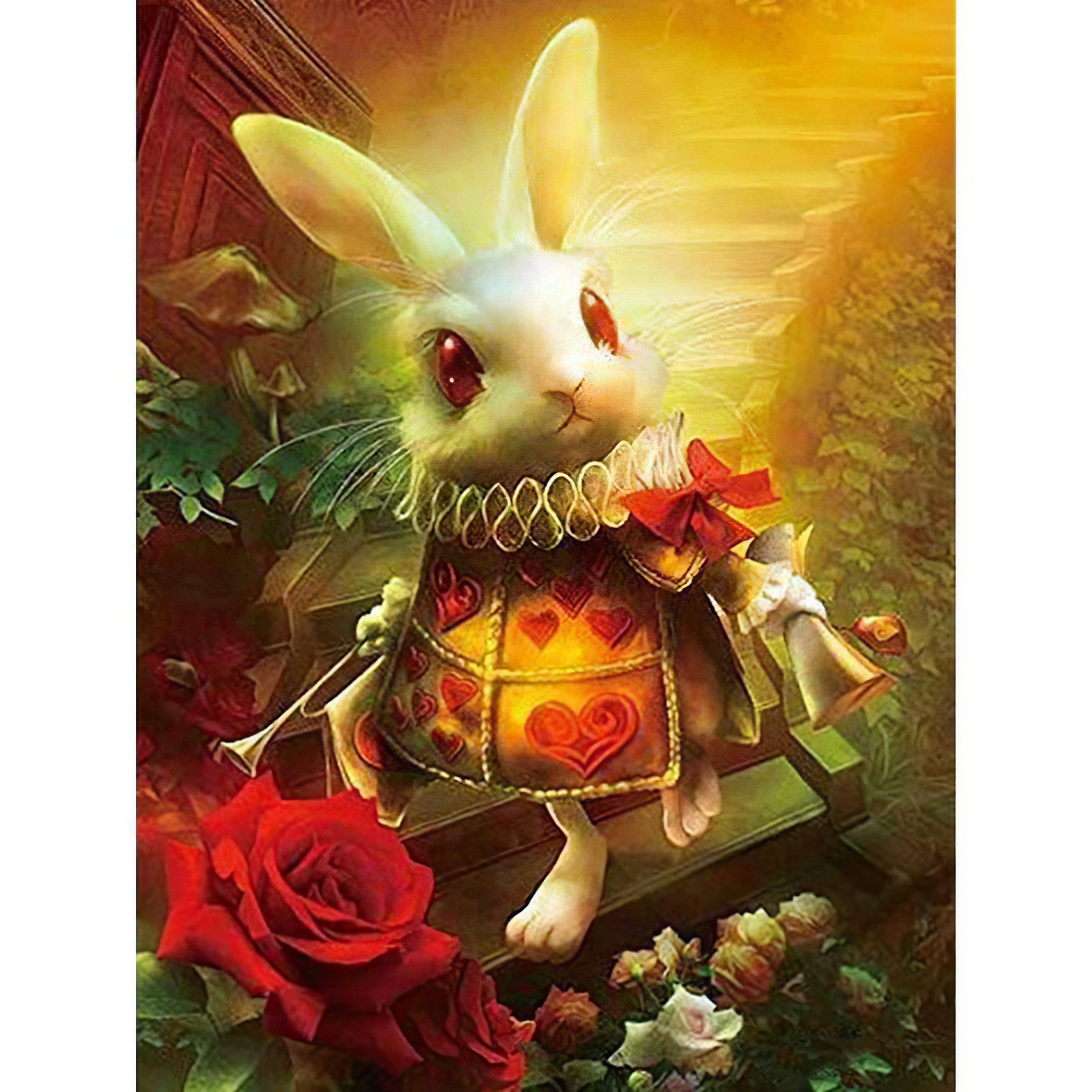 Una pintura de diamantes llamado 'Conejo de aventuras' - Meencantalapinturadediamantes