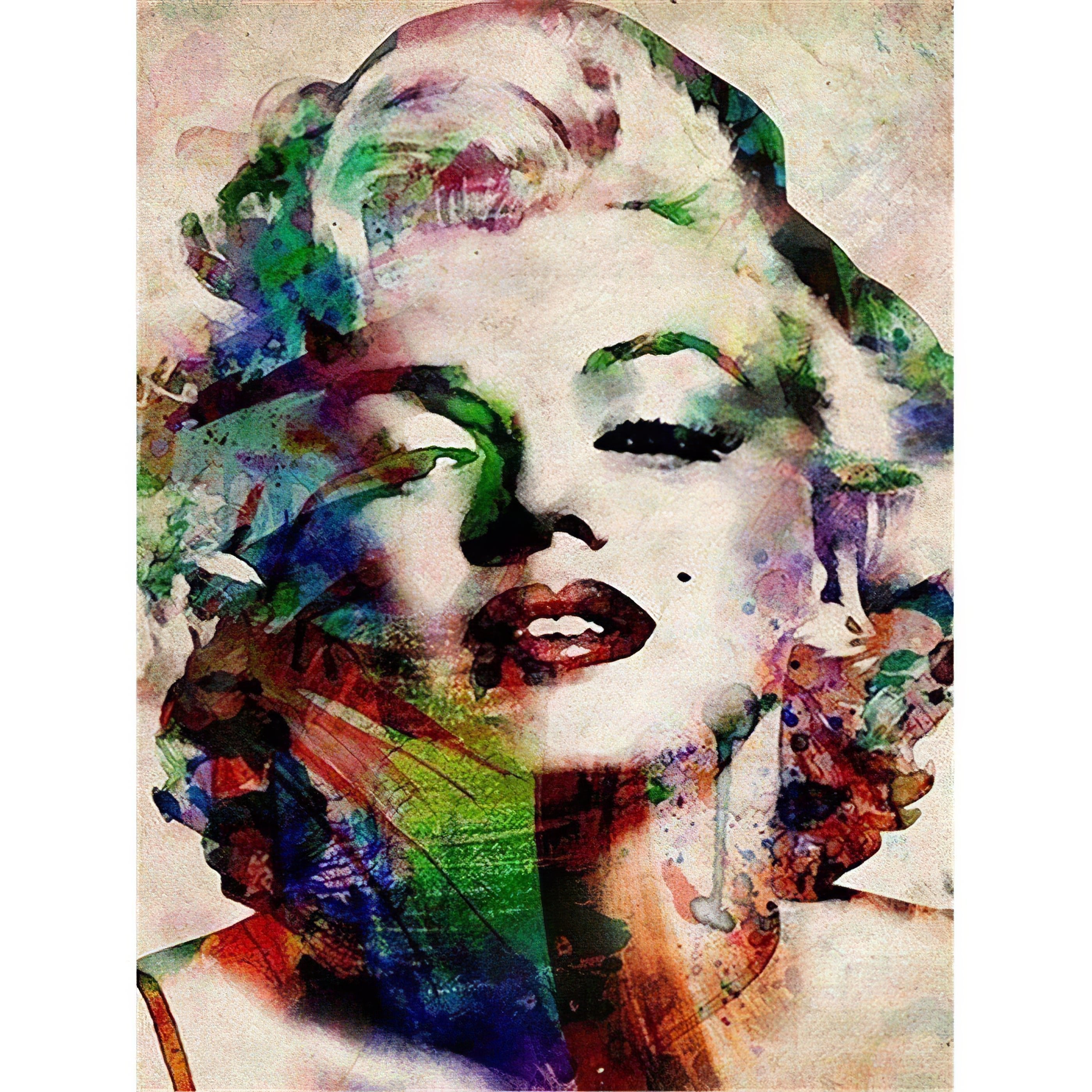 Una pintura de diamantes llamado 'El maravilloso rostro de Marilyn Monroe' - Meencantalapinturadediamantes