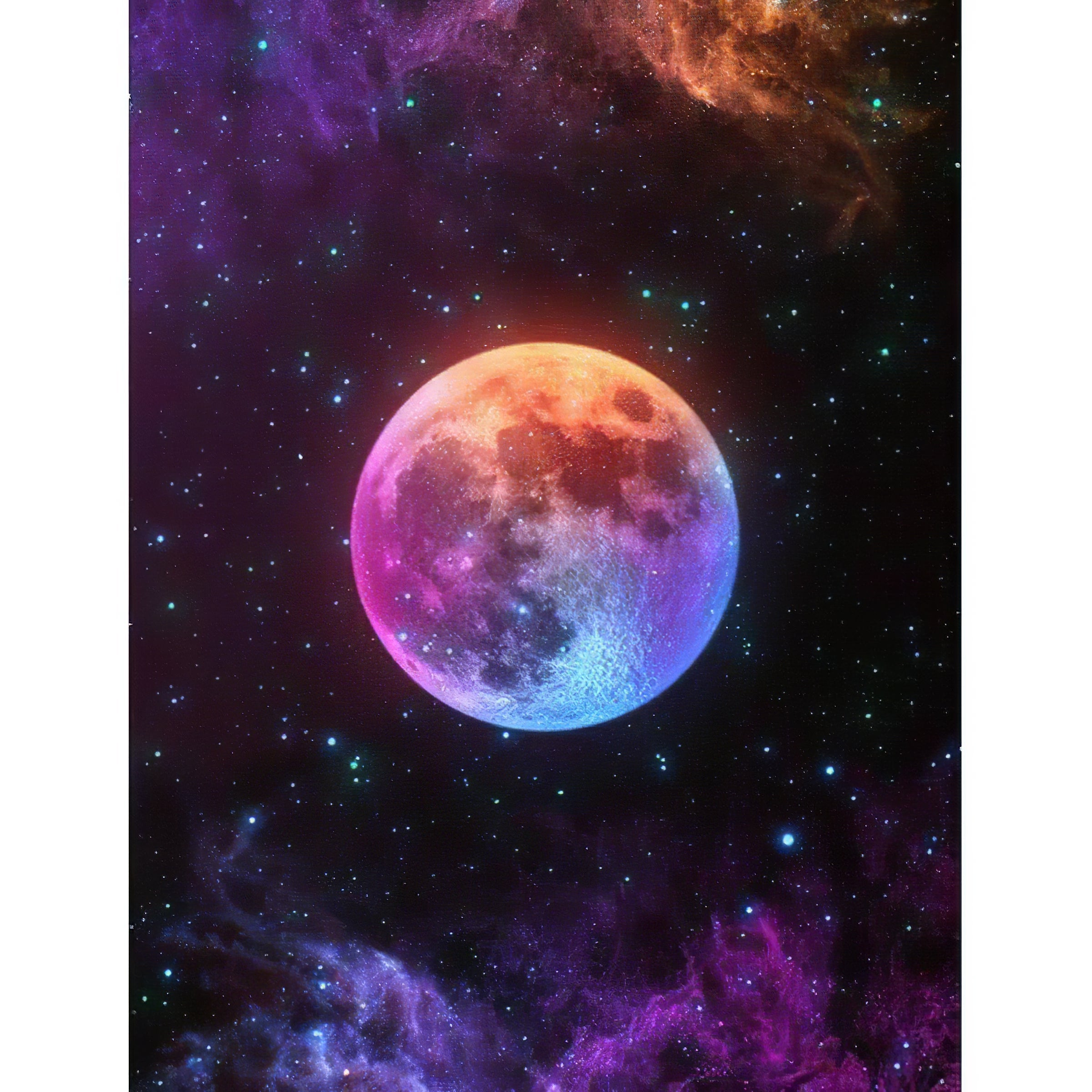 Una pintura de diamantes llamado 'Luna' - Meencantalapinturadediamantes