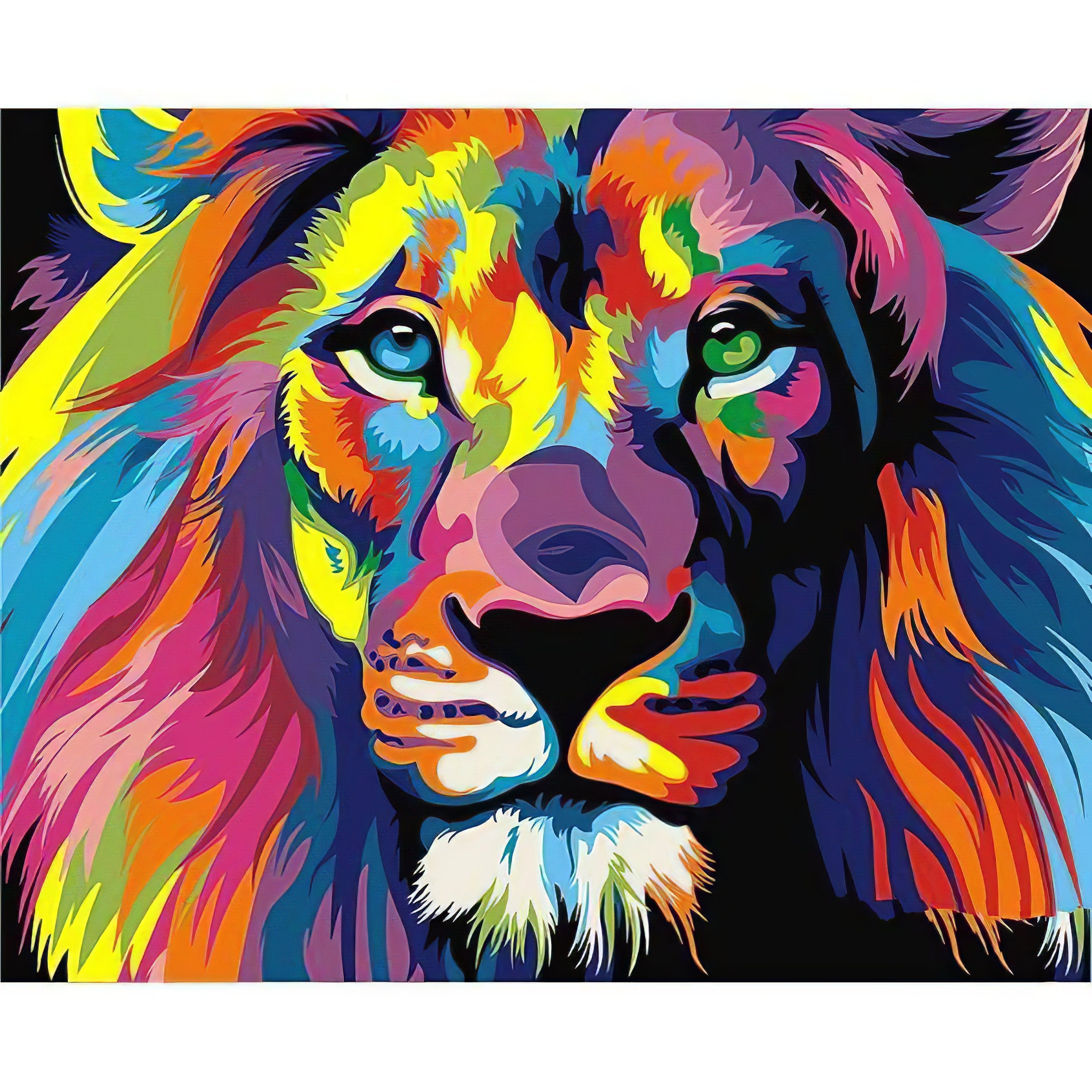 Diamond Painting - León colorido