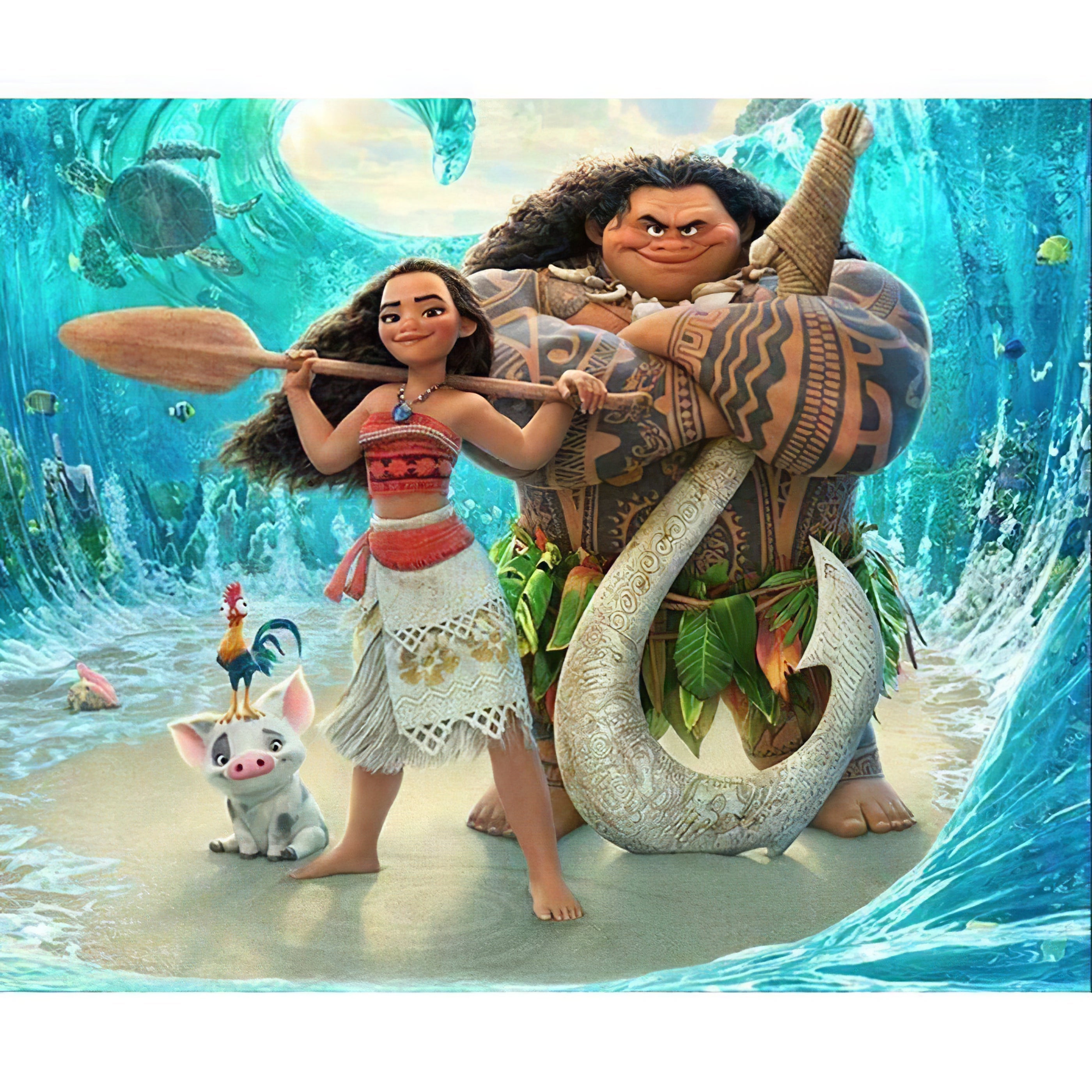 Una pintura de diamantes llamado 'Moana Vaiana' - Meencantalapinturadediamantes