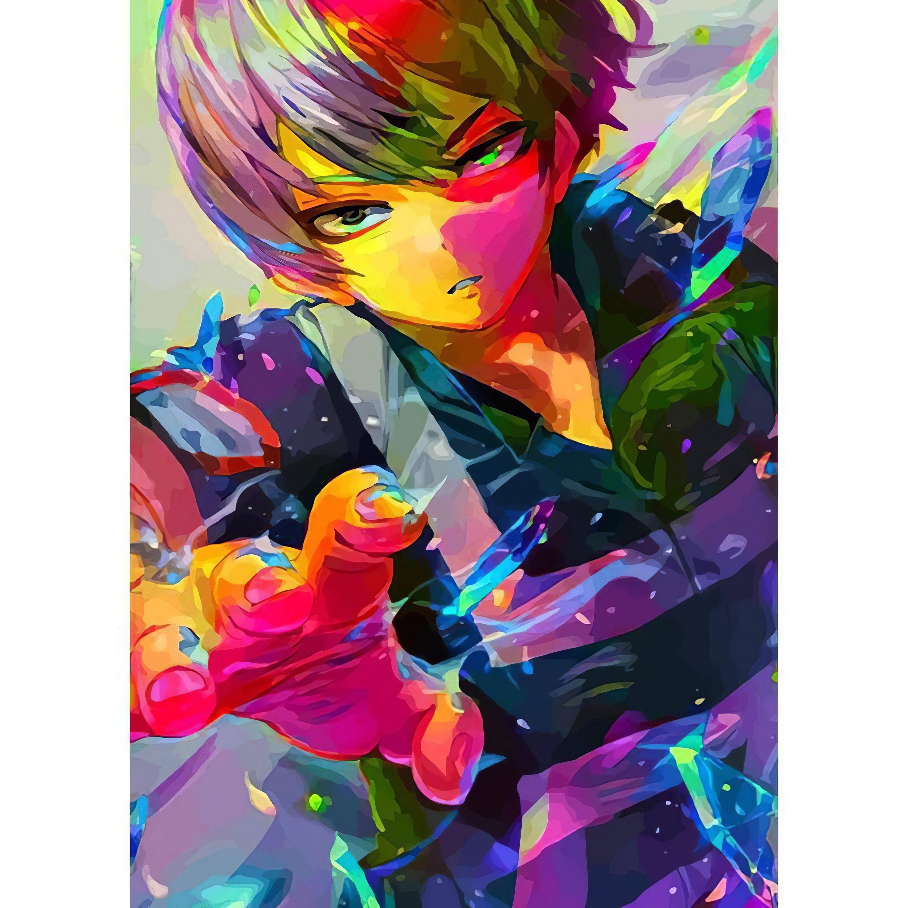 Una pintura de diamantes llamado 'Mi héroe academia Todoroki Shoto' - Meencantalapinturadediamantes