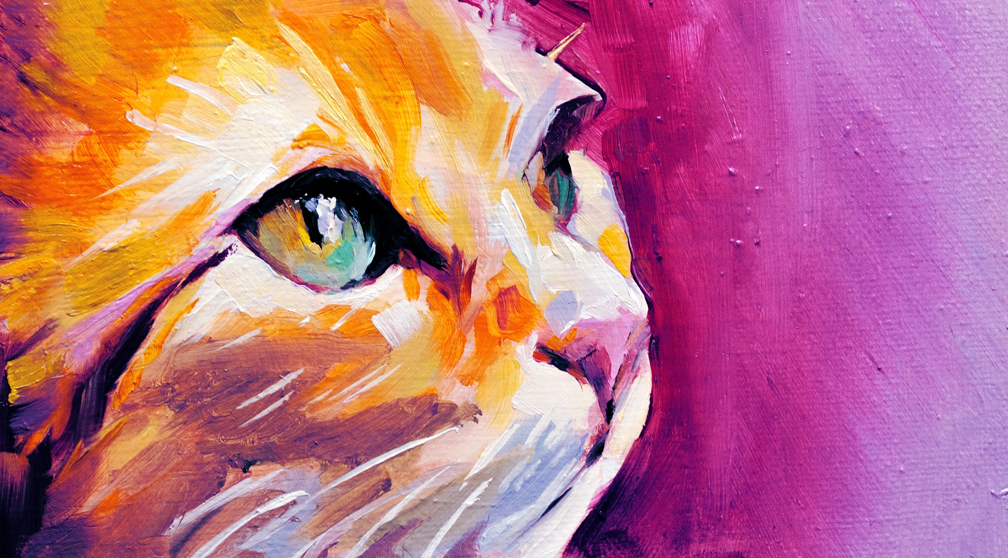 Una pintura de diamantes llamado 'Pintura al óleo de un gato' - Meencantalapinturadediamantes