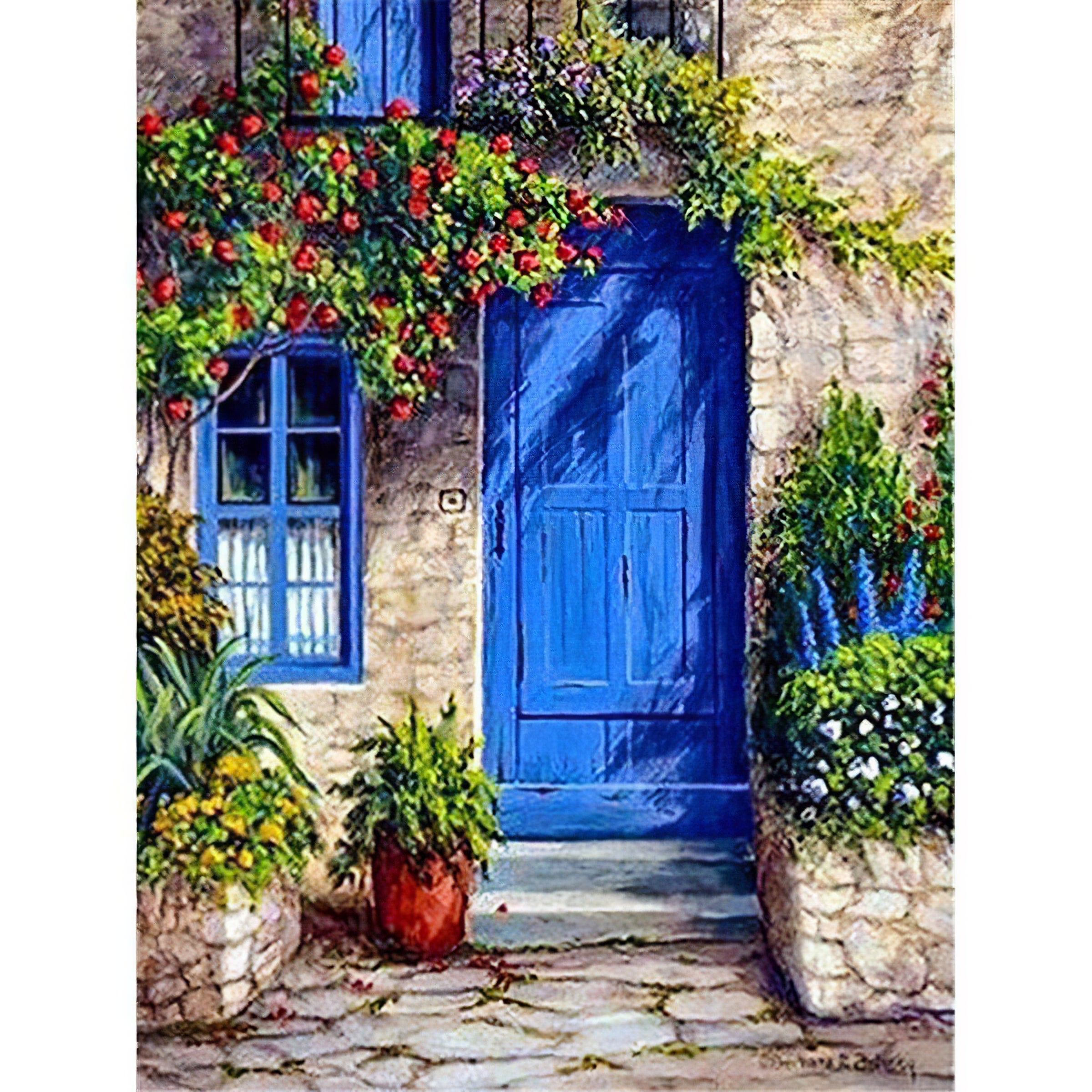 Una pintura de diamantes llamado 'Porte de fleurs' - Meencantalapinturadediamantes