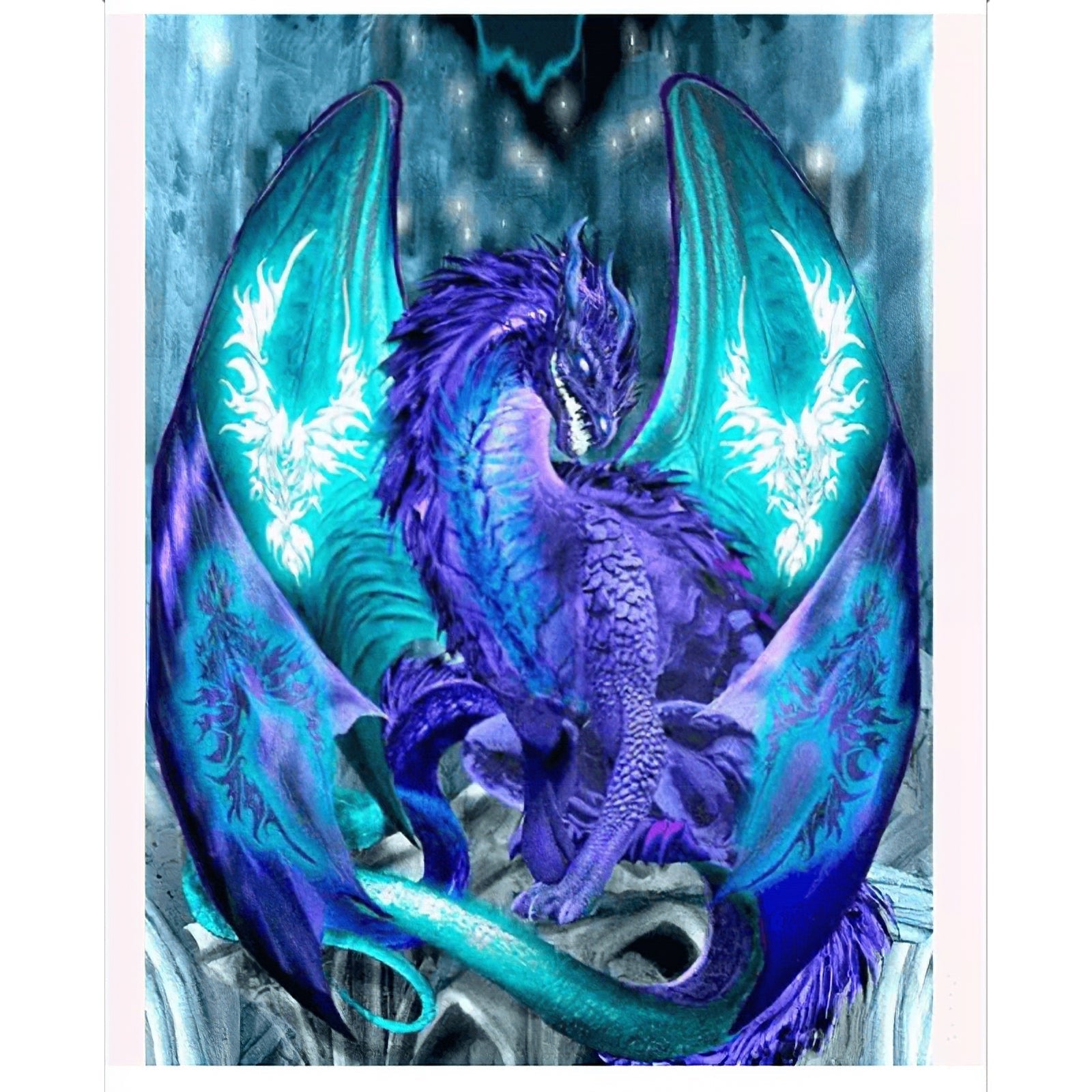 Una pintura de diamantes llamado 'Reine Dragon' - Meencantalapinturadediamantes