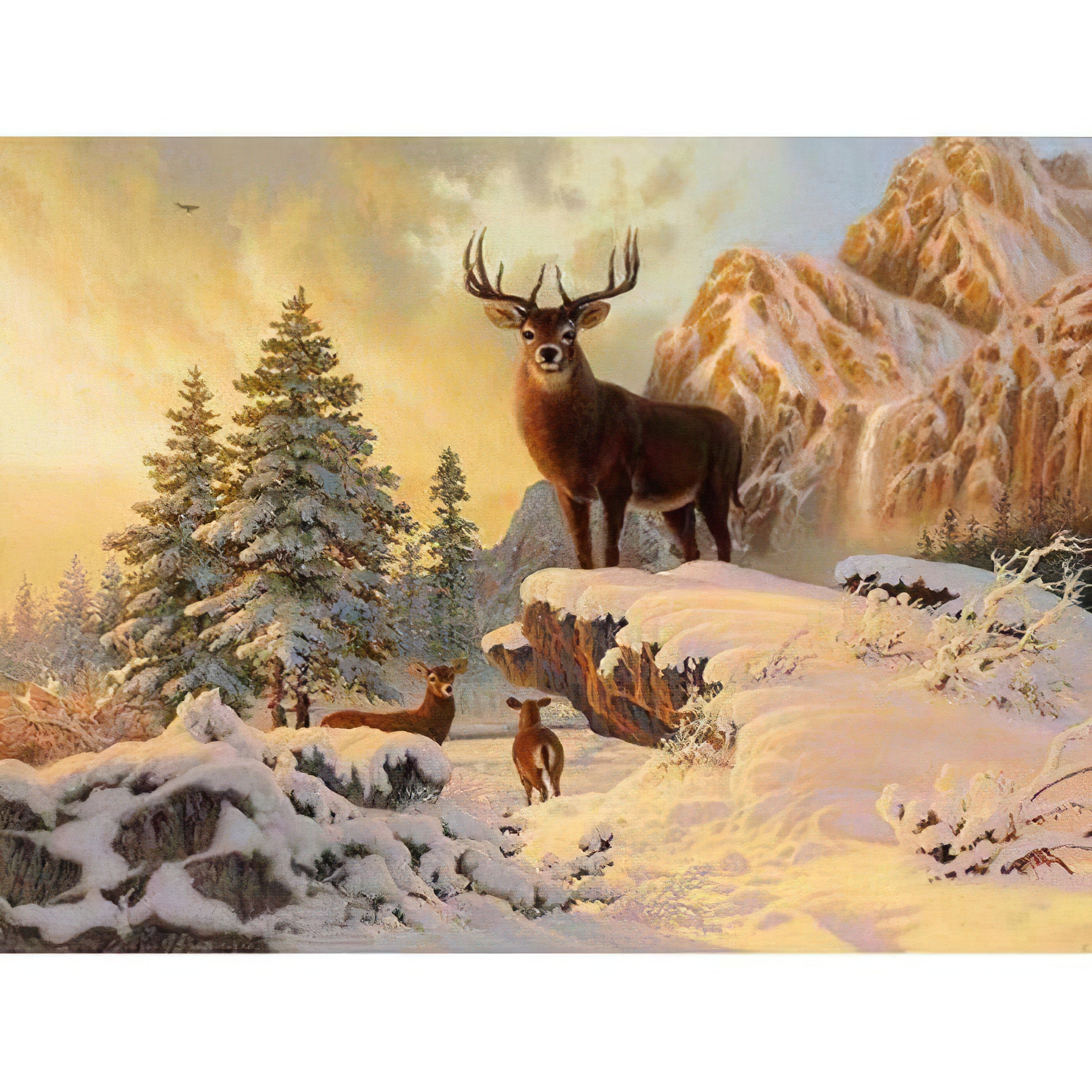 Una pintura de diamantes llamado 'Roi des cerfs' - Meencantalapinturadediamantes