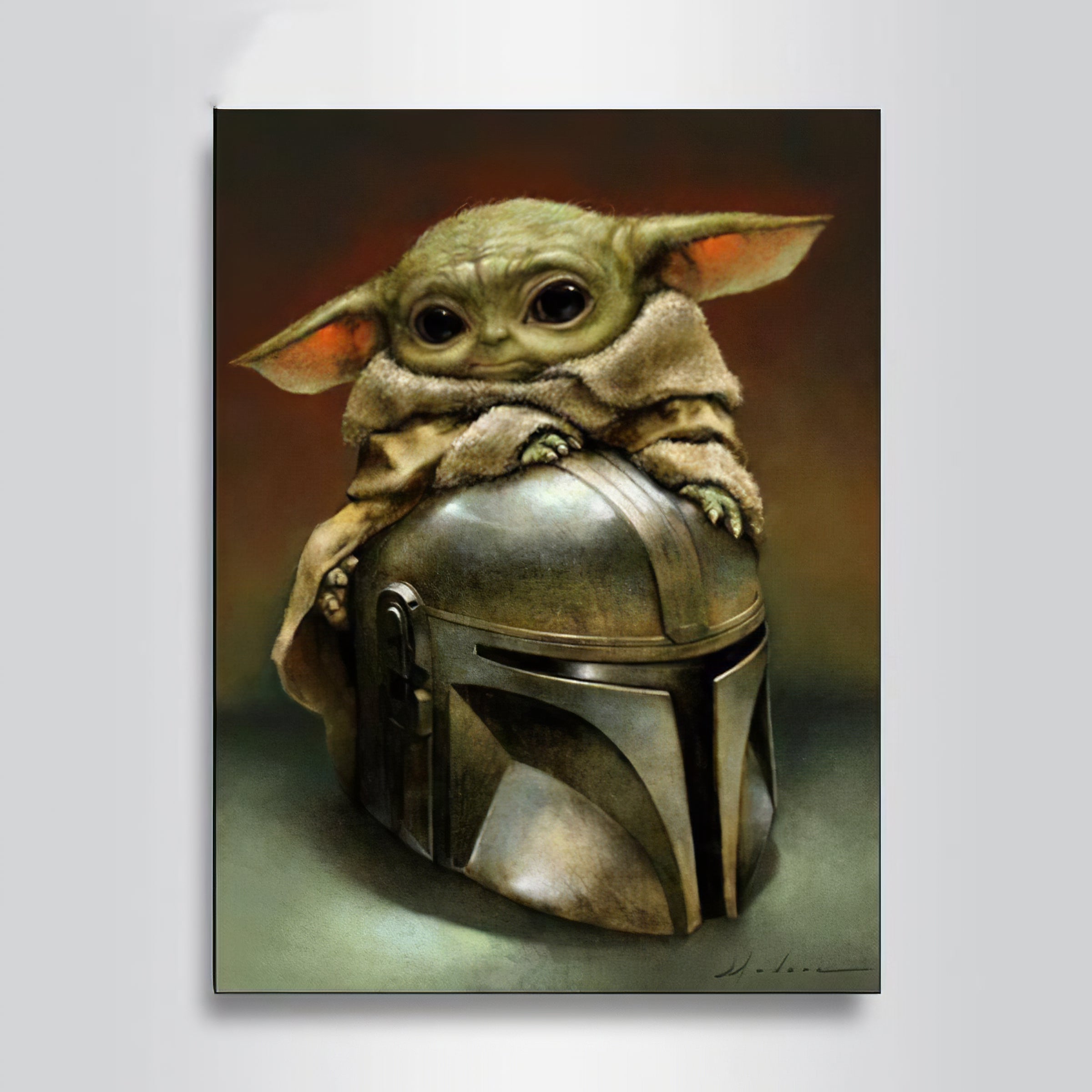 Una pintura de diamantes llamado 'Star Wars bébé Yoda.' - Meencantalapinturadediamantes