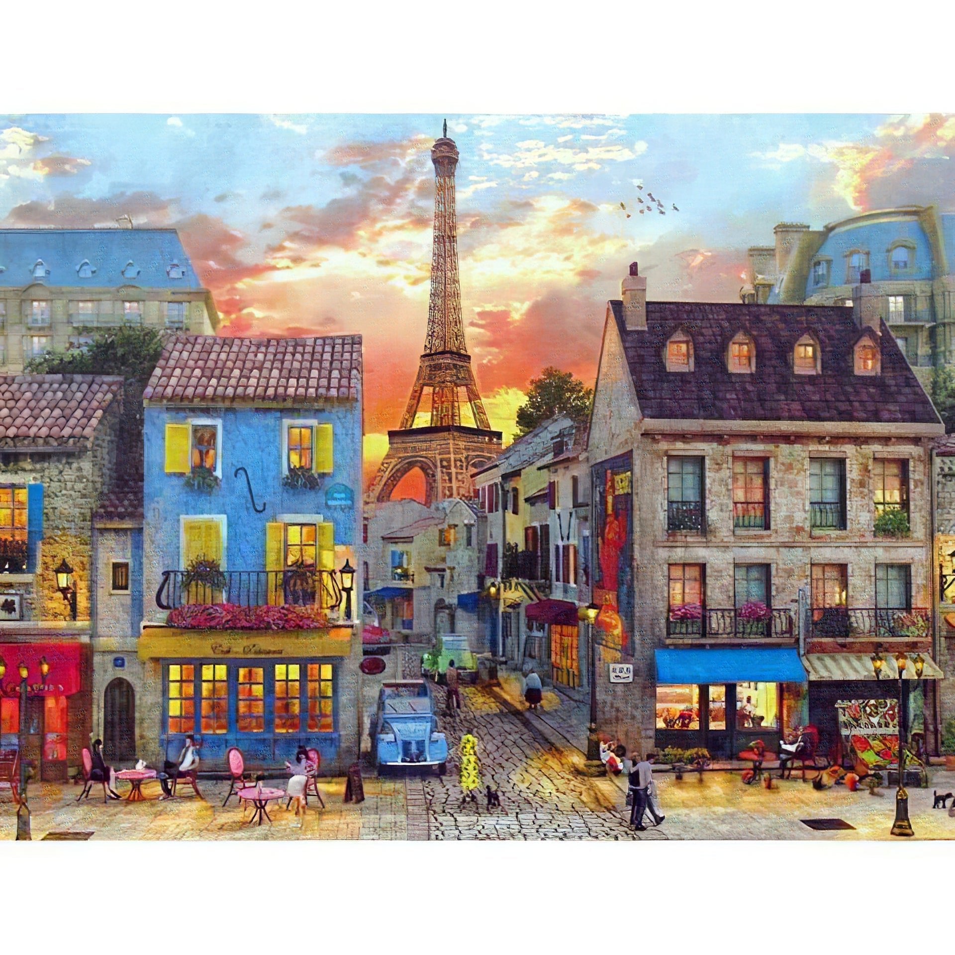 Una pintura de diamantes llamado 'Rues de campagne de la ville de Paris' - Meencantalapinturadediamantes