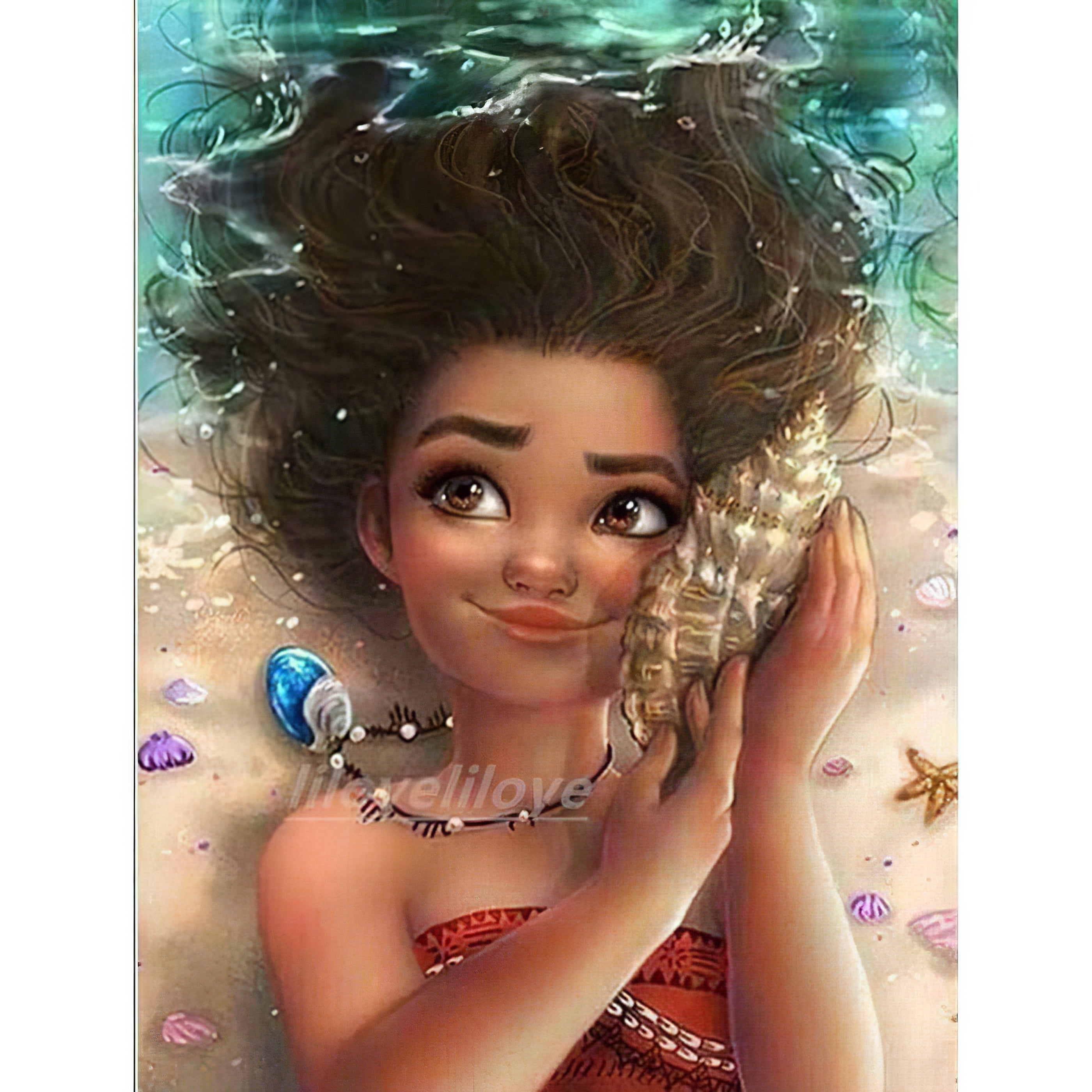 Una pintura de diamantes llamado 'Vaiana : La Légende du bout du monde' - Meencantalapinturadediamantes