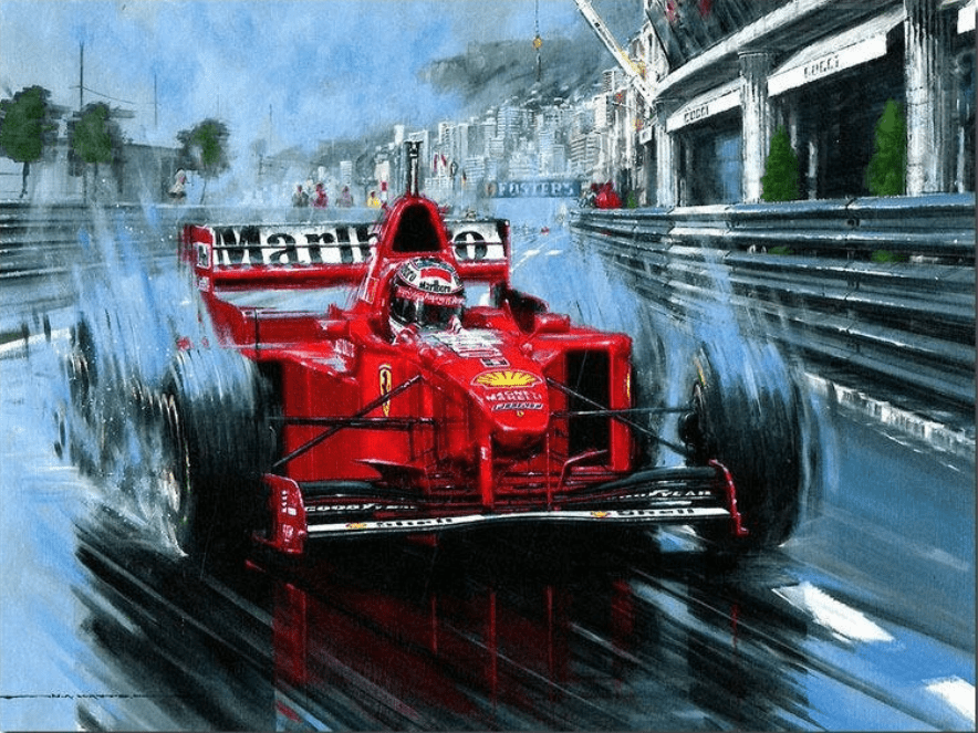 Una pintura de diamantes llamado 'Voiture De Course' - Meencantalapinturadediamantes