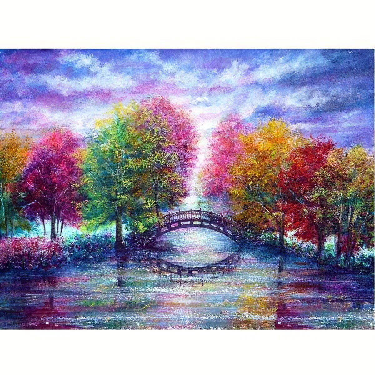 Una pintura de diamantes llamado 'árbol colorido' - Meencantalapinturadediamantes