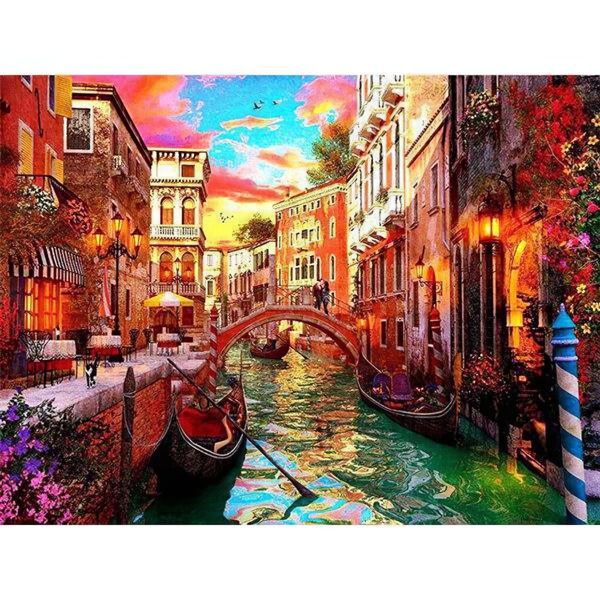 Una pintura de diamantes llamado 'Canal colorido de Vanice' - Meencantalapinturadediamantes