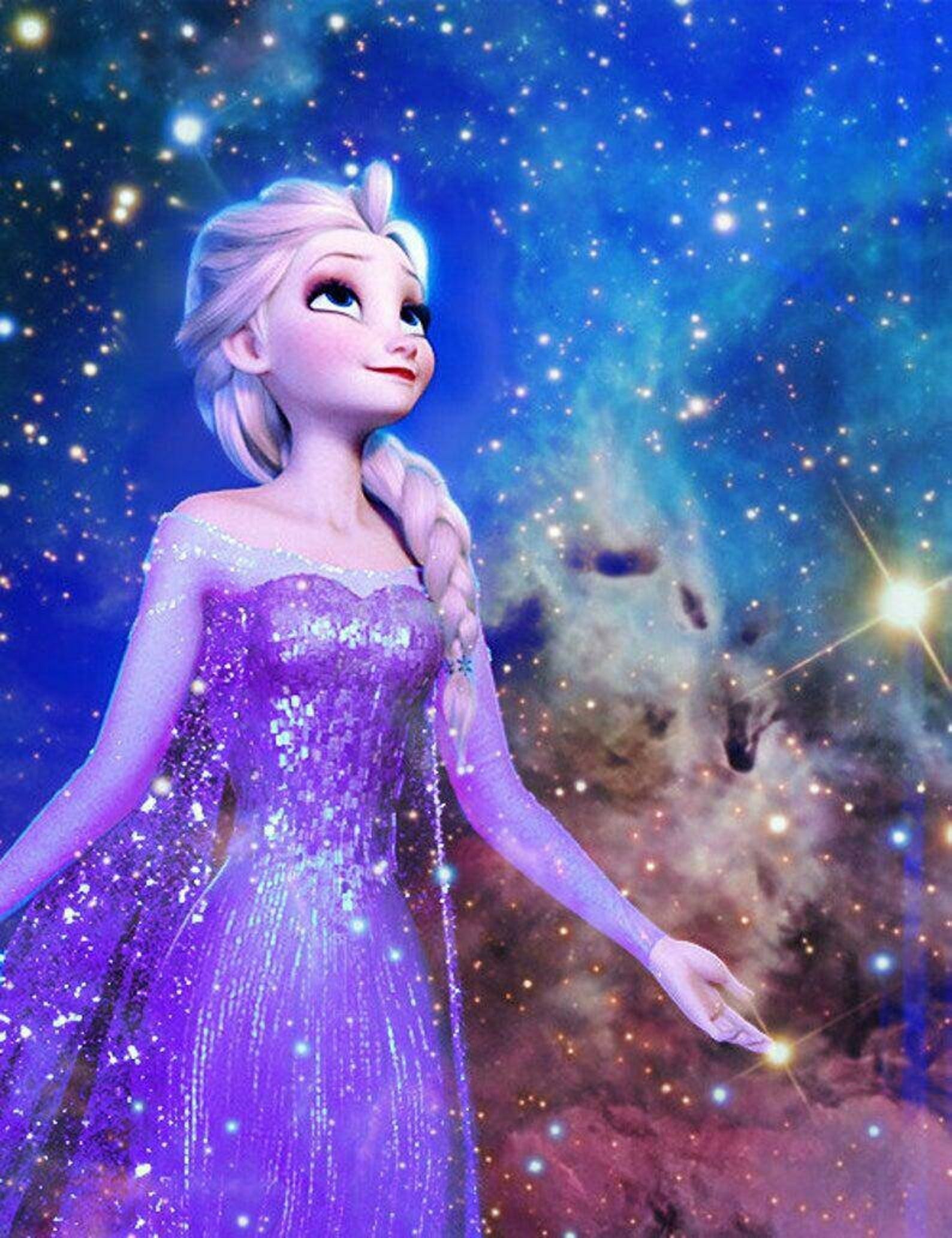 Una pintura de diamantes llamado 'Princesse Elsa' - Meencantalapinturadediamantes